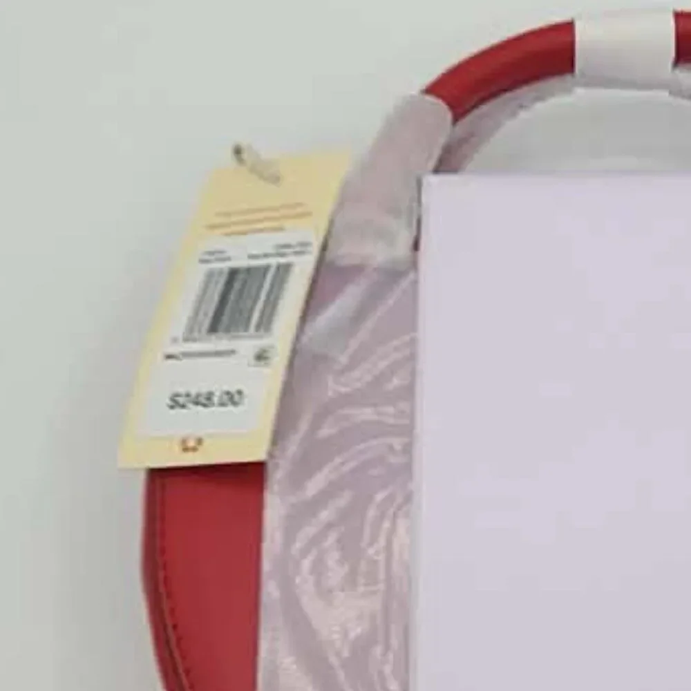 Radley London Small Red Leather Heart Zip Top Crossbody NWT! NEW!